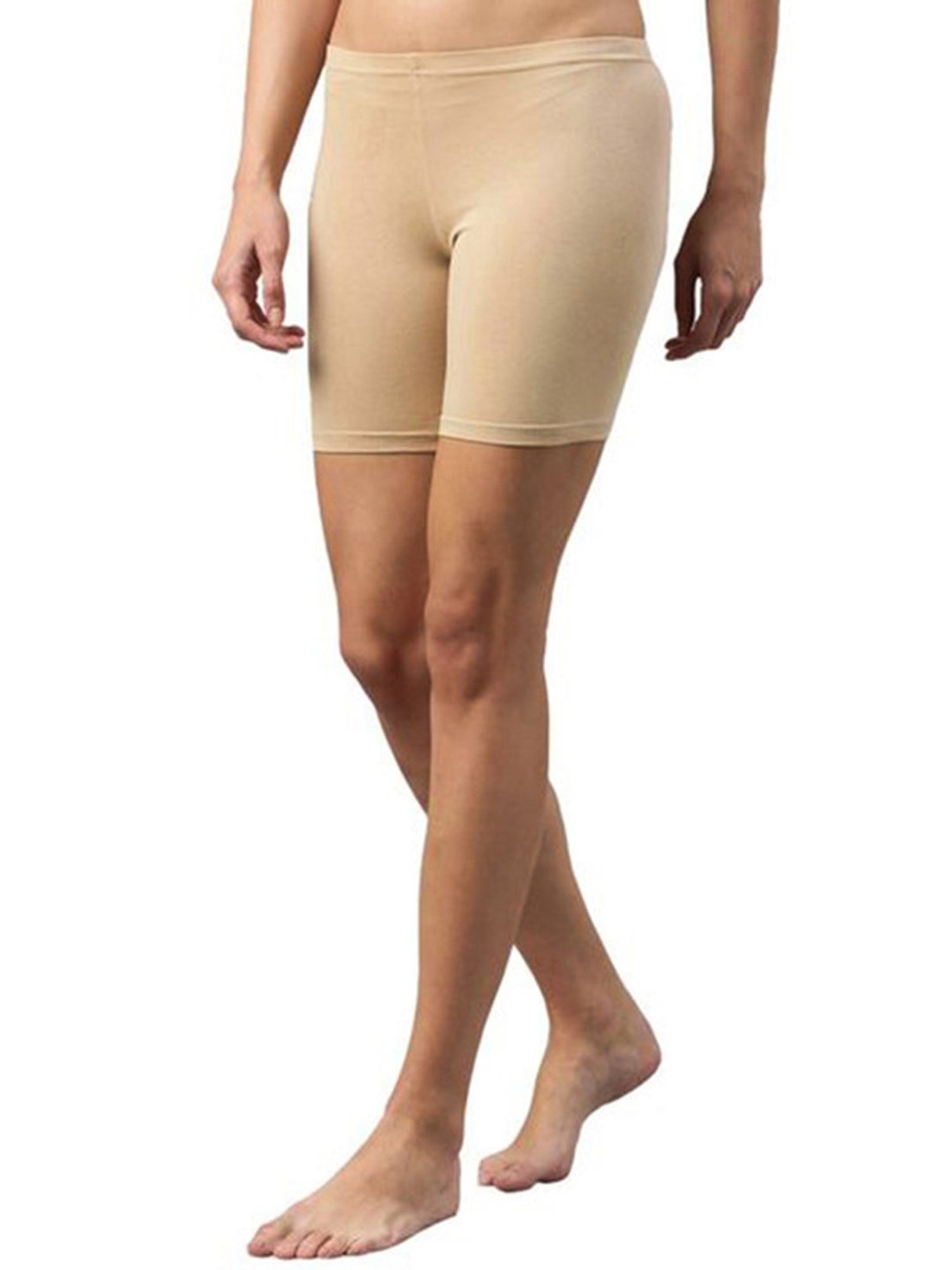 SELVIA Beige Sports Shorts