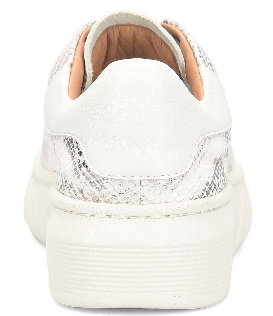 Sofft Parkyn Snake Print Leather Platform Sneakers