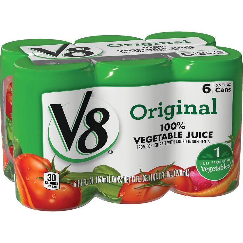 V8 Original 100% Vegetable Juice - 6pk/5.5 fl oz Cans