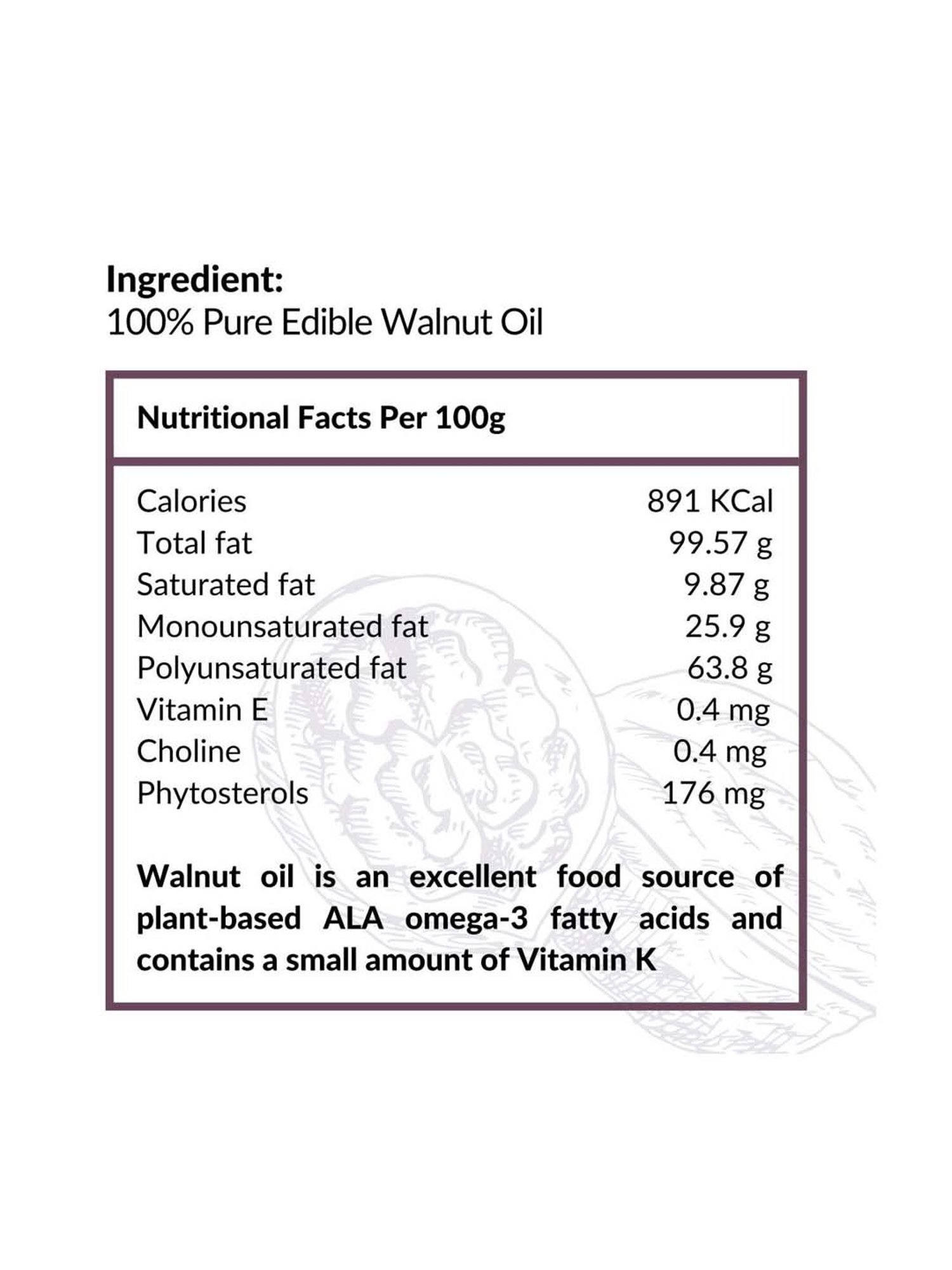 Essentia Extracts Cold-pressed Walnut Oil Pack of 2 - 200 ml