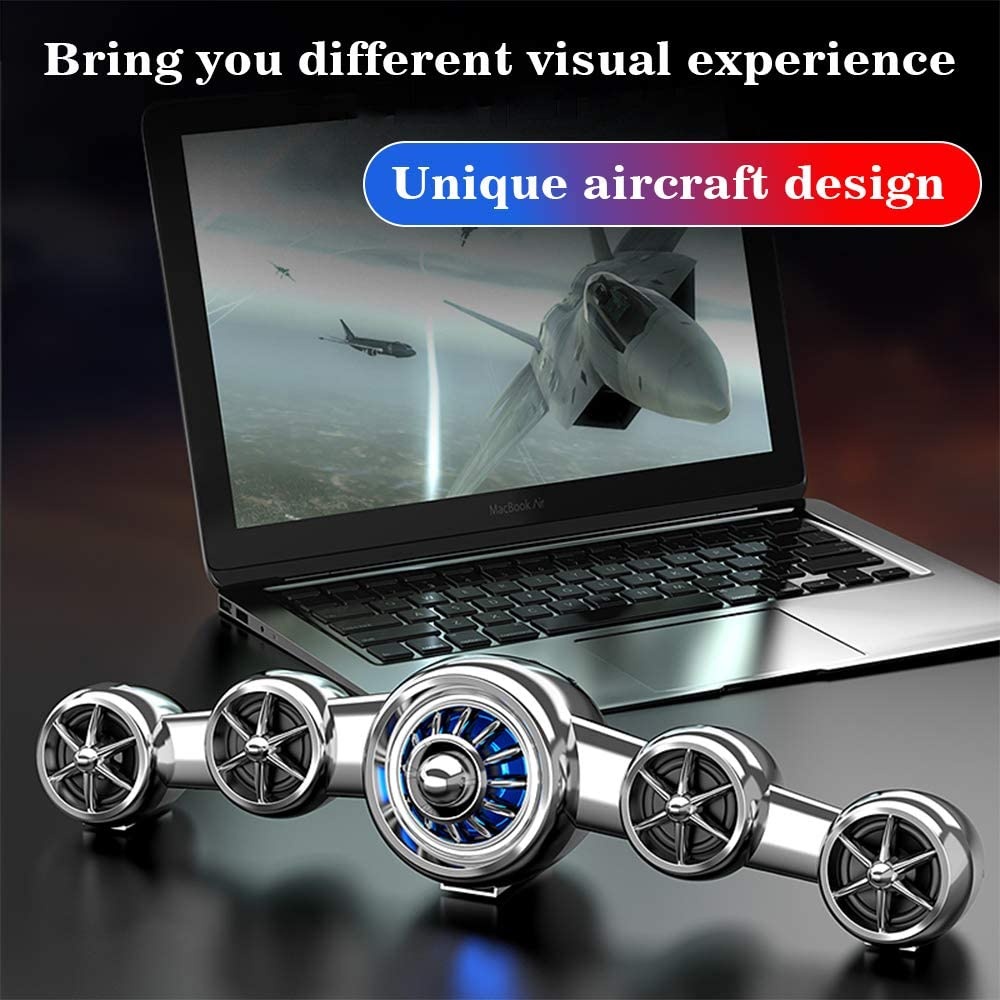 Docooler Computer Speakers USB Desktop Computer SoundBox Mini Aircraft Shape AUX Soundbar Home Subwoofer Stereo Sound Speaker