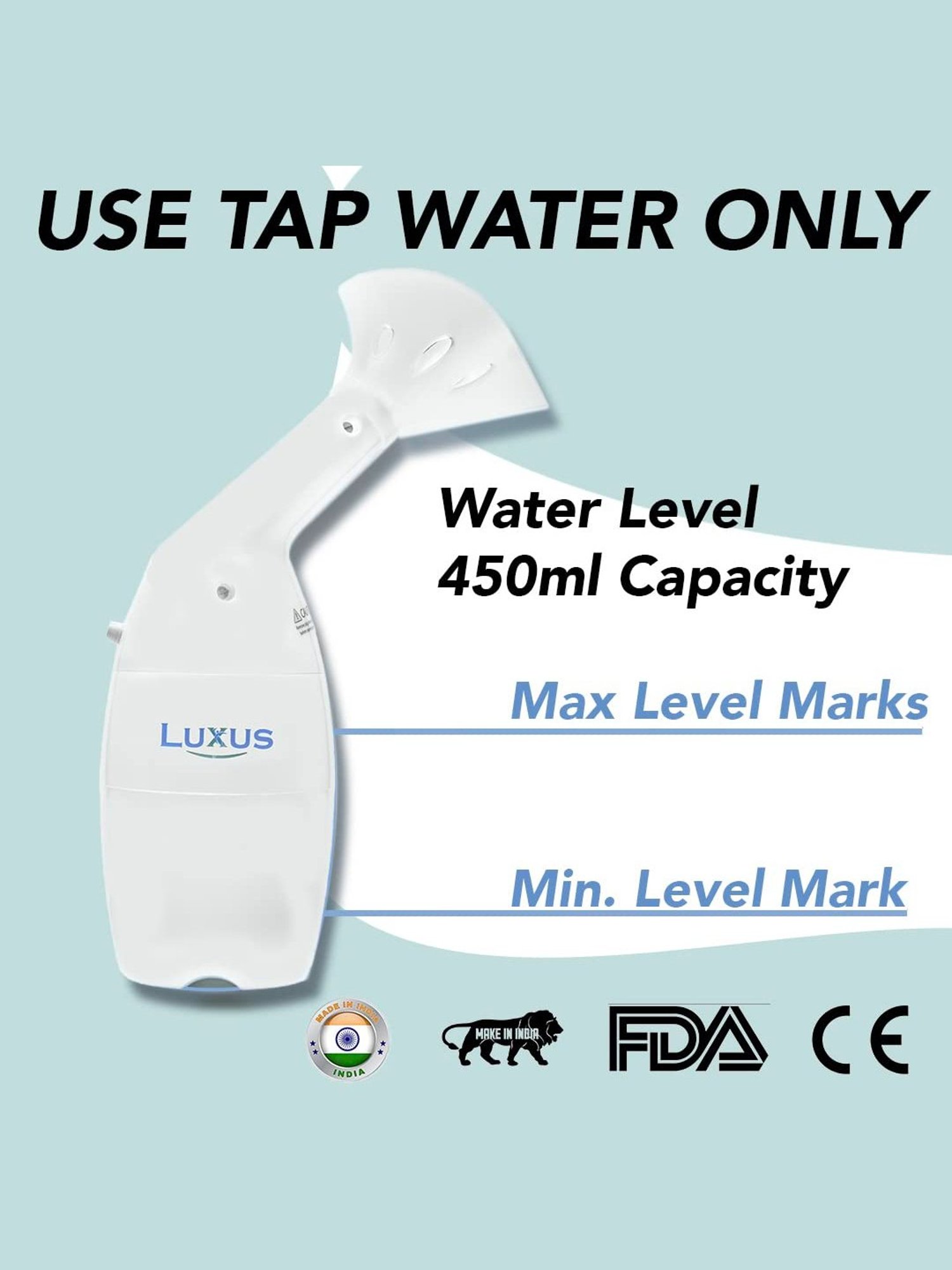 Luxus Vapcure VAP-06 Steam Vaporizer Nose, Cough Steamer, Nozzle Inhaler & Nose Vaporizer (White)