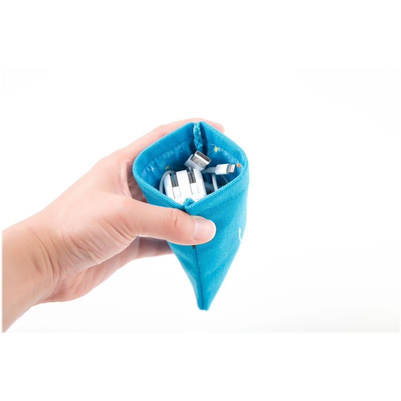 UT Wire Pocket Canvas Cable Sleeve, 4.25, Blue UTW-PK02-LU