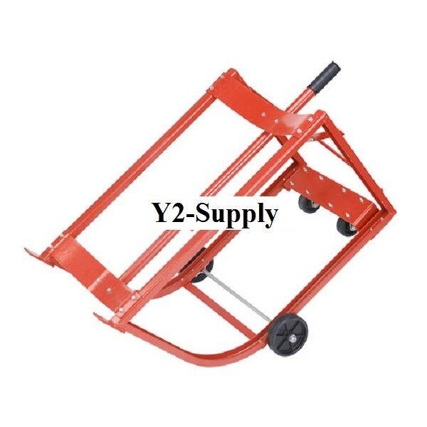 NEW! Easy-Steer Drum Cradle with 5" & 3" dia. Polyolefin Wheels for 55 Gallon!!