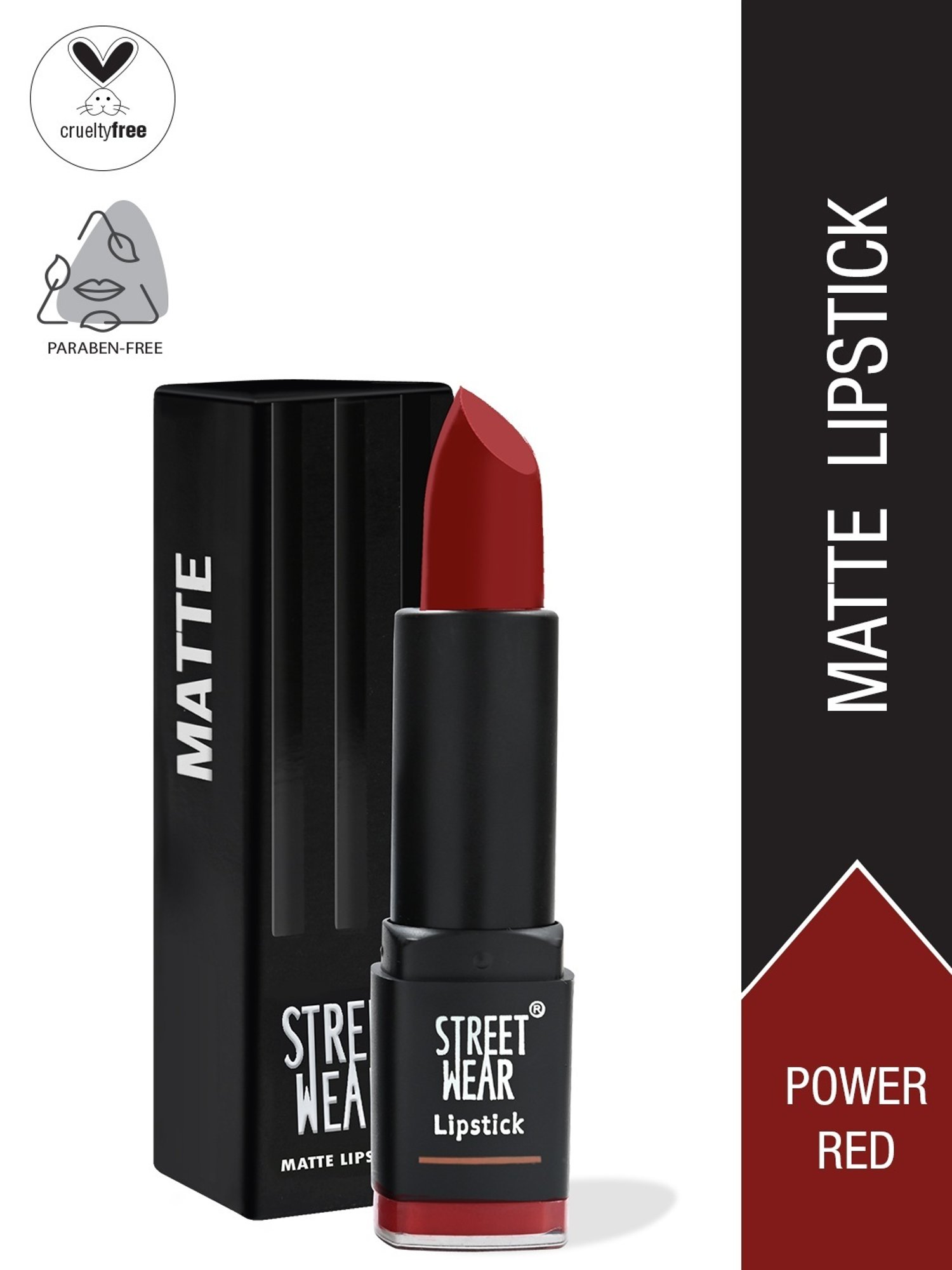Street Wear Matte Lipstick Power Red - 4.2 gm