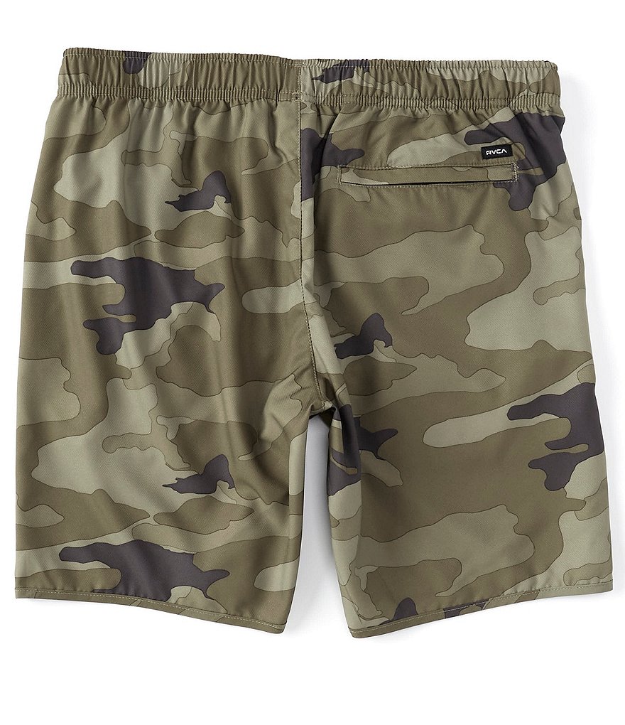 Redsand Elastic Waist Colorblock 20#double; Outseam Volley Shorts