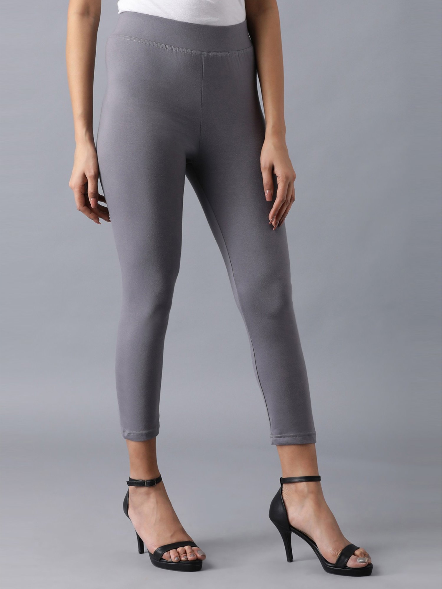 Elleven Grey Cotton Leggings