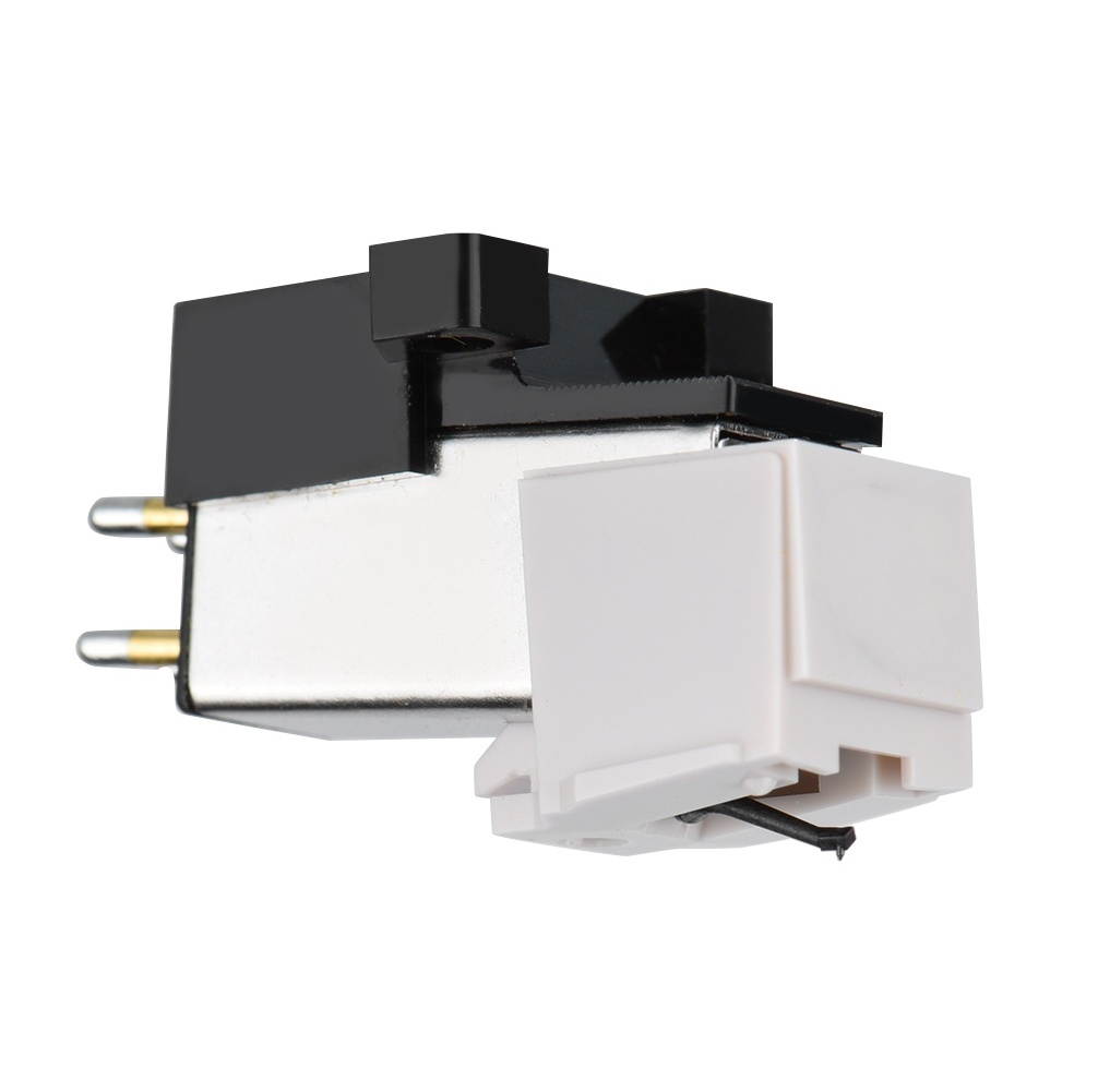 Turntable Record Player Ceramic Magnetic Cartridge LP Vinyl Stylus Needle White