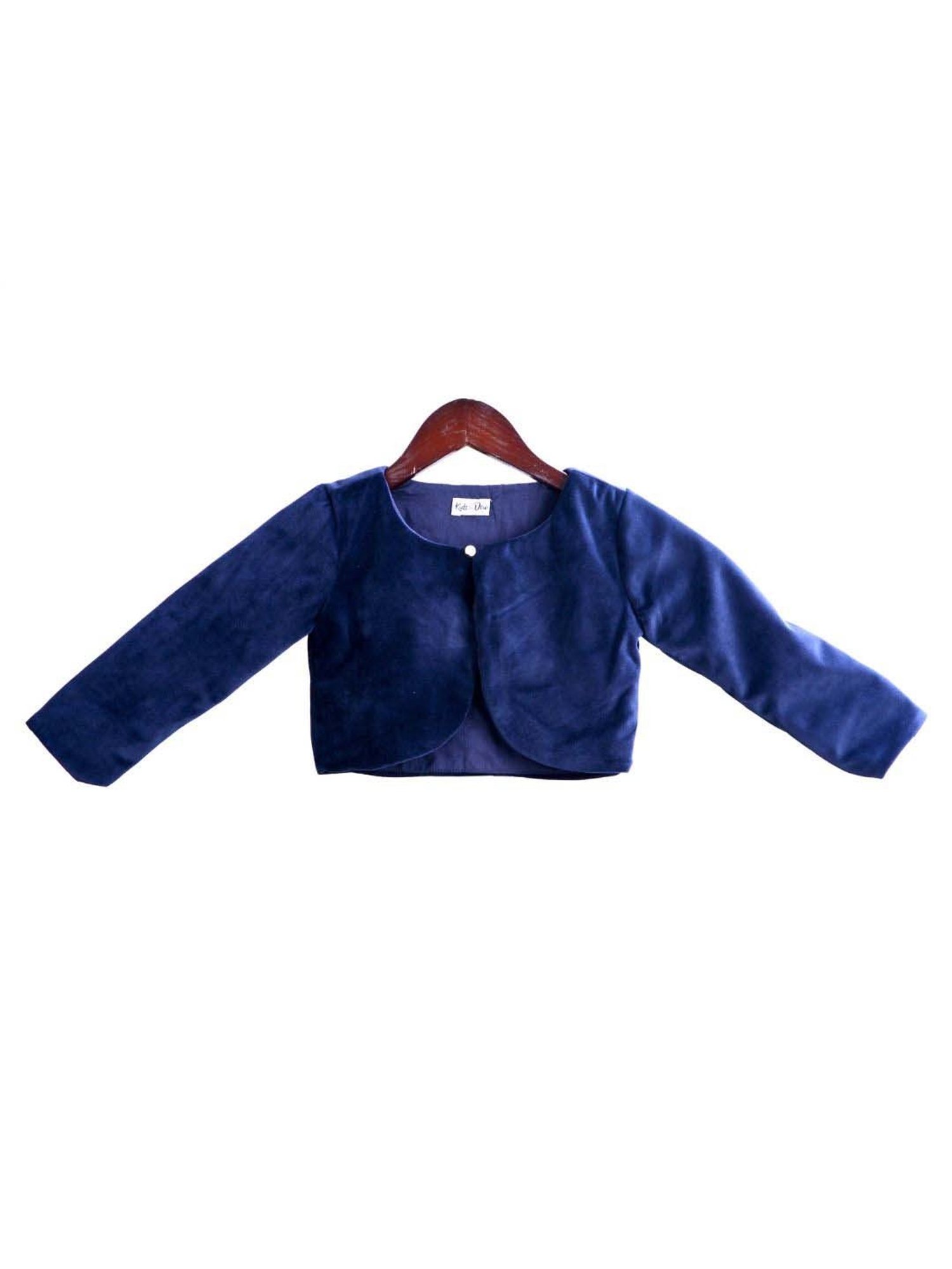 KidsDew Kids Blue Regular Fit Full Sleeves Shrug