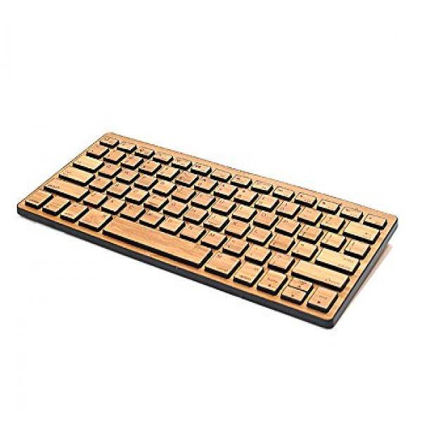 Impecca KBB78BTK Bamboo Bluetooth Keyboard - Black