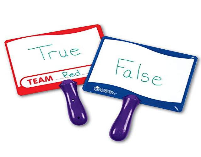 Write-On/Wipe-Off Answer Boards 8"x6" Multi