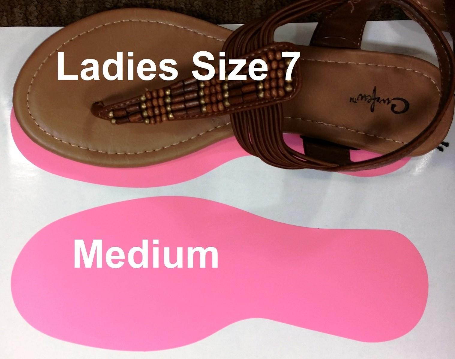 LiteMark Large Size Metallic Gold Footprint Decals - Pack of 8 (4 Pairs)