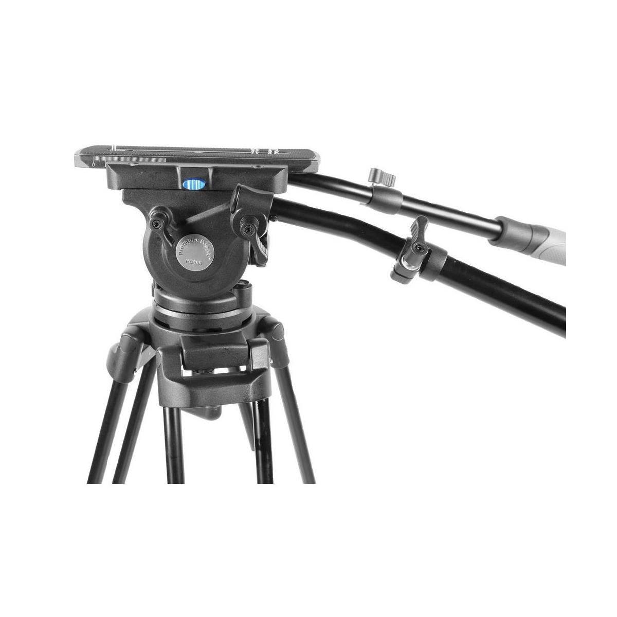 Prompter People TRI-HD500 3-Section Aluminum Tripod System with Spreader & Dolly