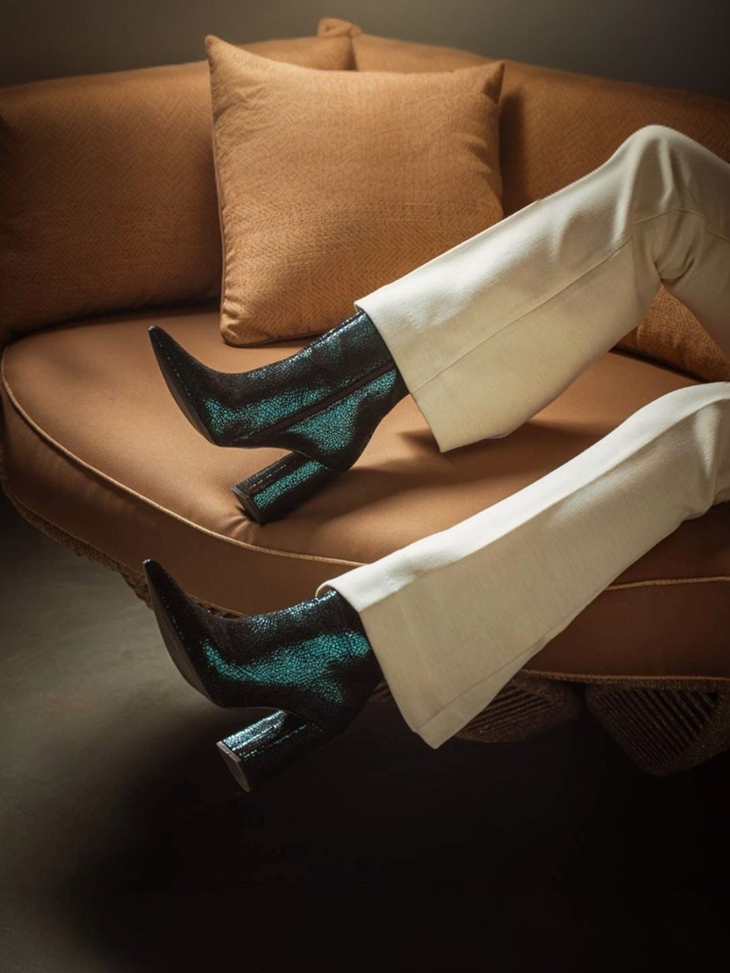 Saint G Women's Lorena Green Booties