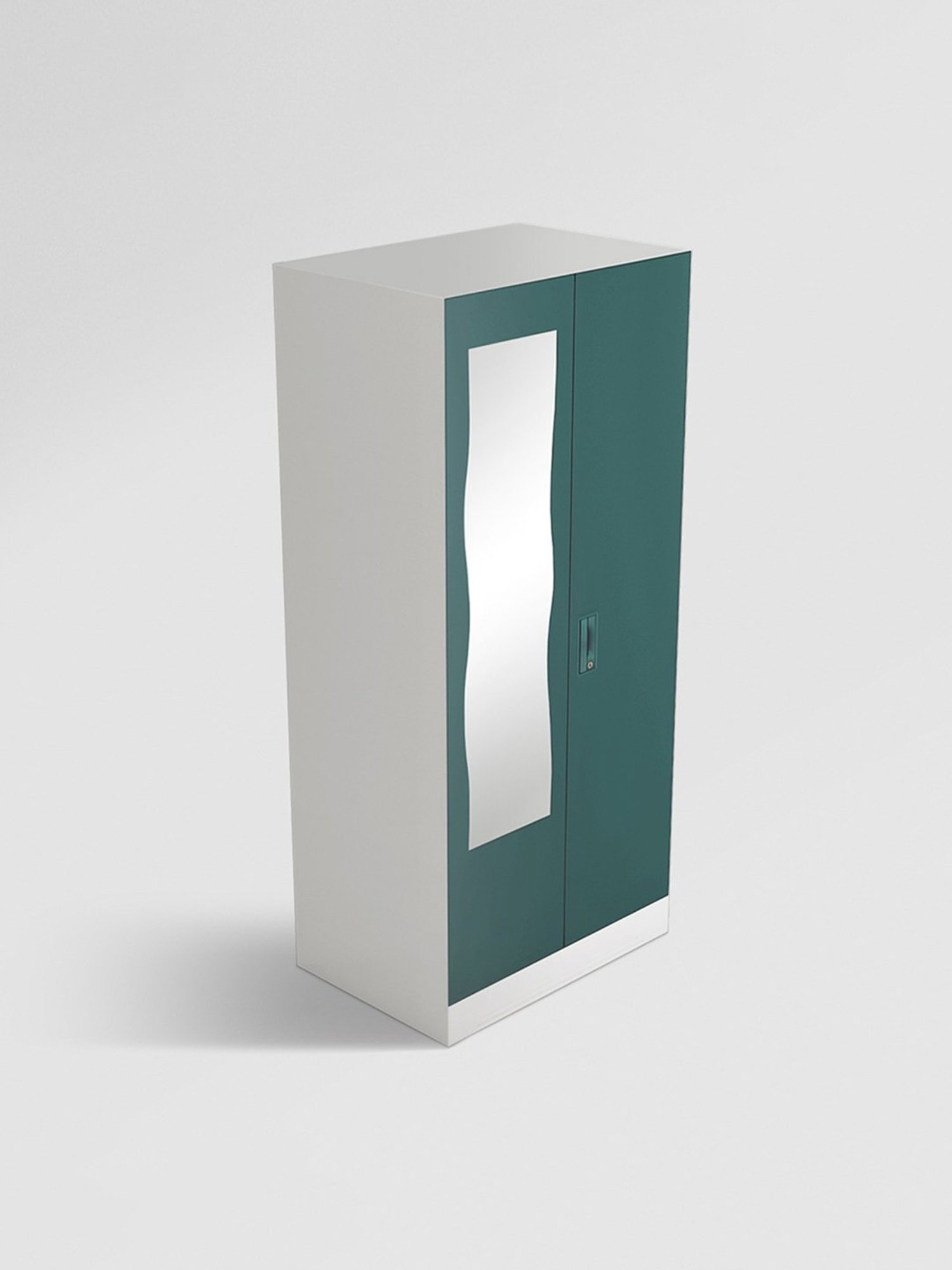 Godrej Interio Slimline 2-Door Steel Almirah, Tex Sea Pine (1-Year Warranty, 1 Locker, 1 Drawer)