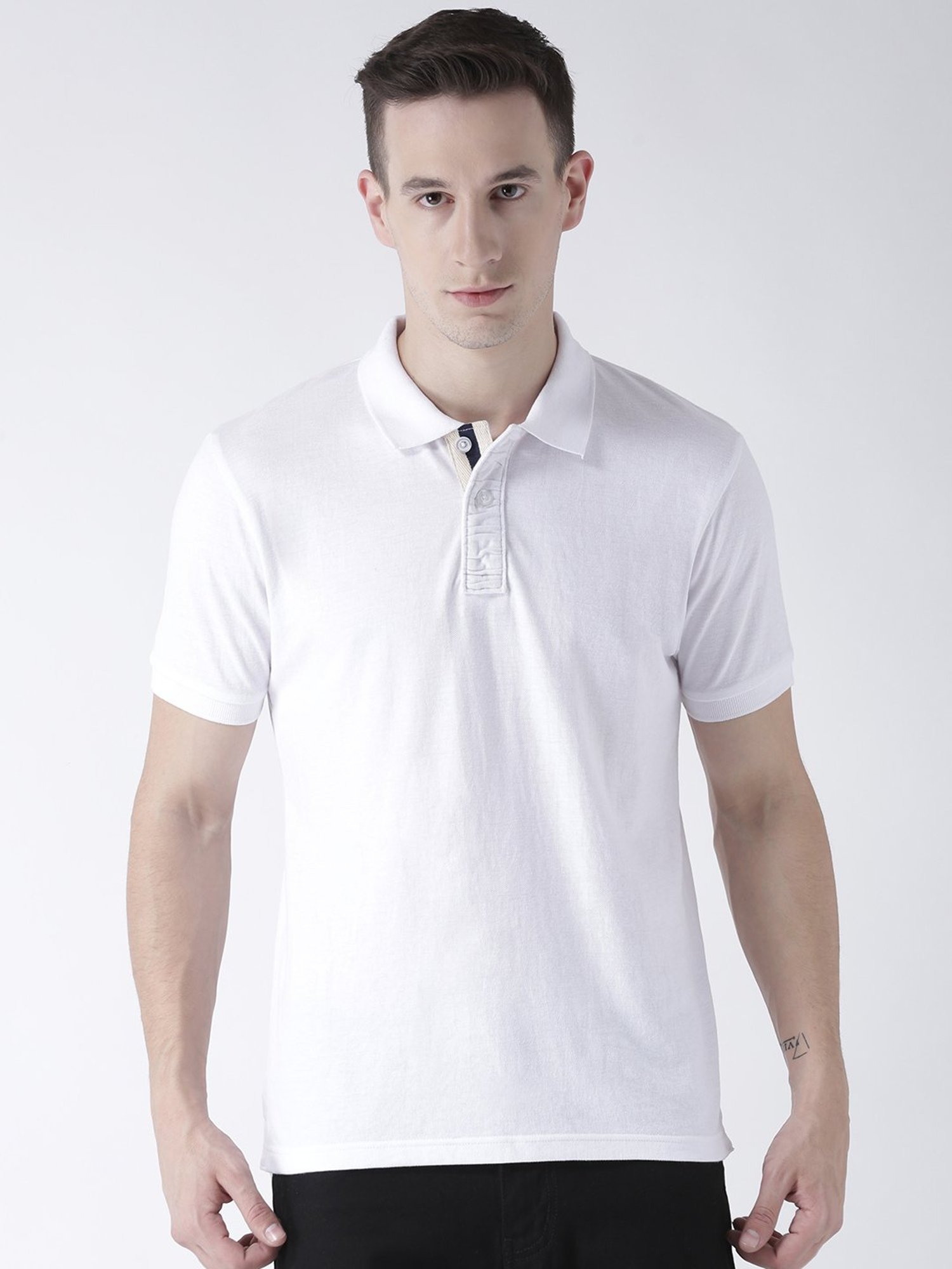 Club York White Polo T-Shirt