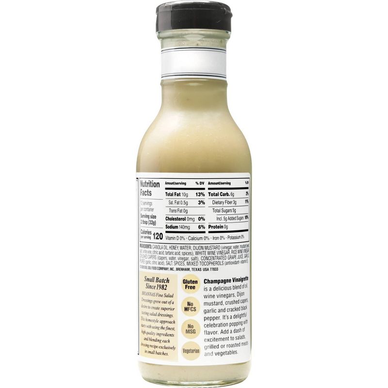 Brianna's Home Style Champagne Caper Vinaigrette Dressing 12fl oz