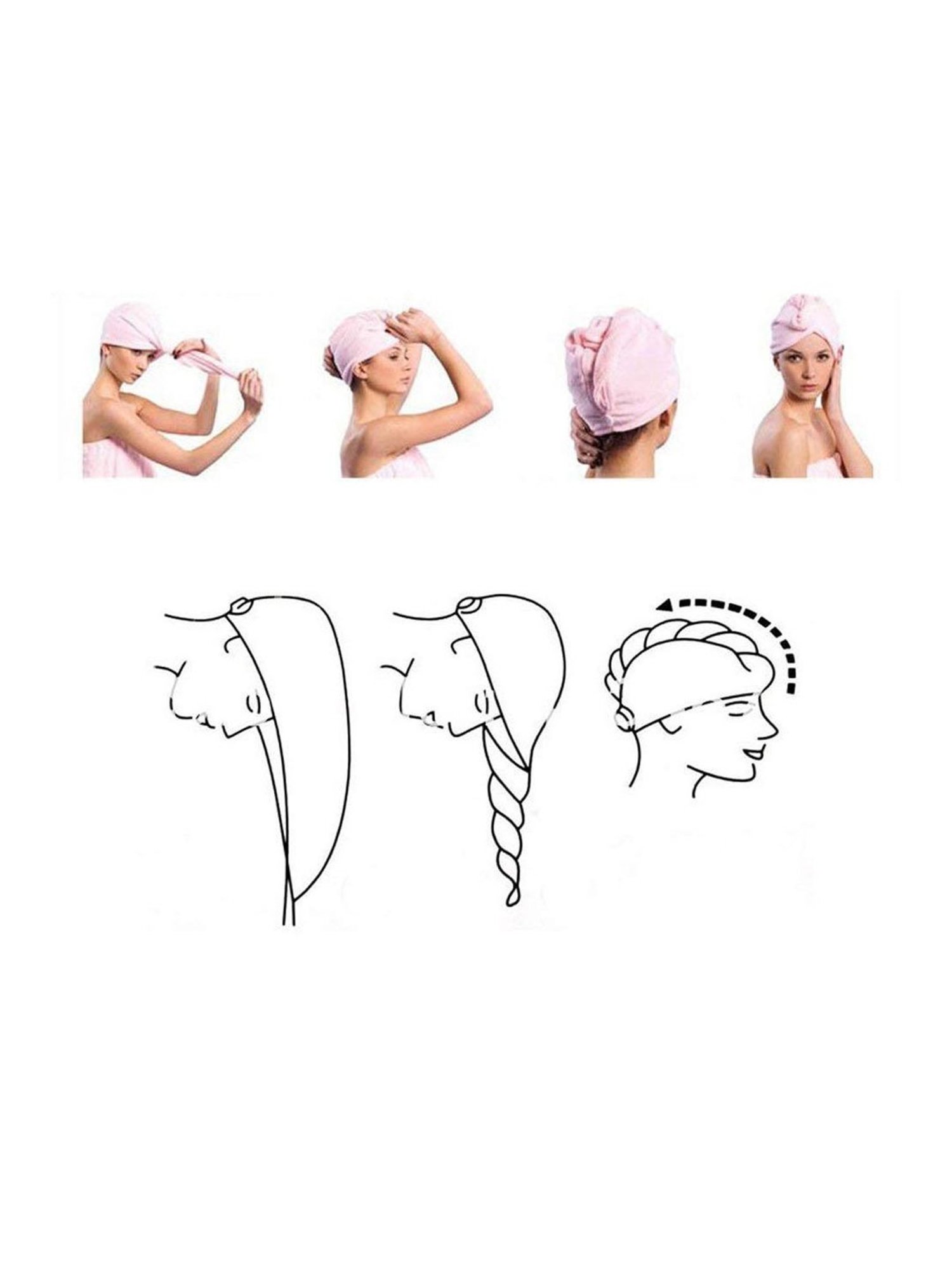 Bronson Professional Premium Hair Wrapper Towel