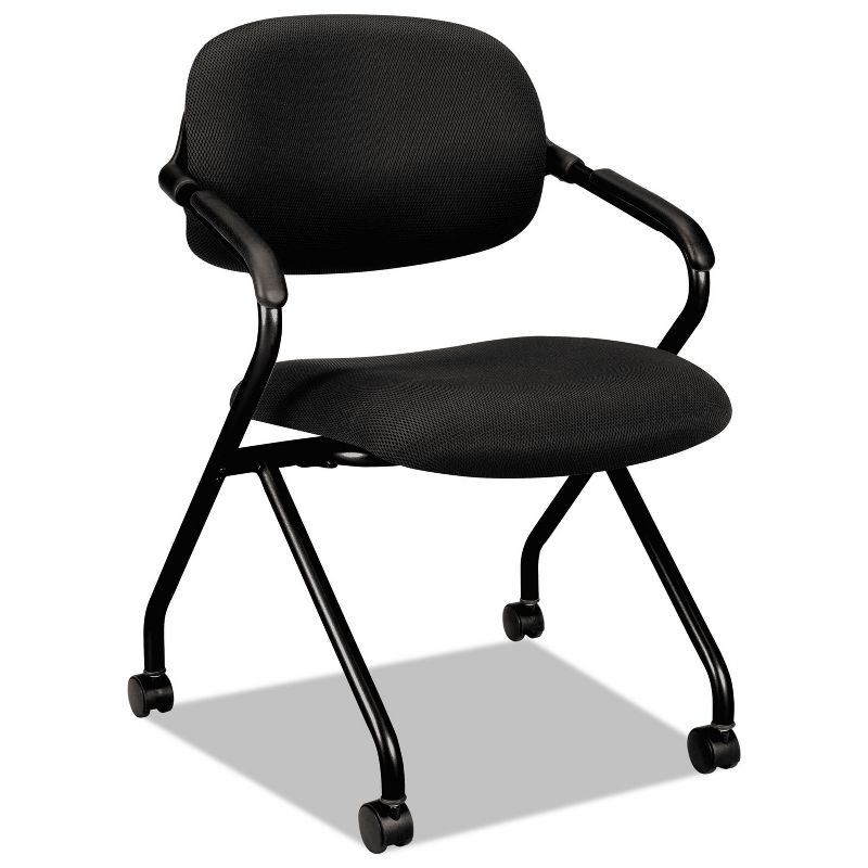 Basyx VL303 Series Nesting Arm Chair Black/Black VL303MM10T