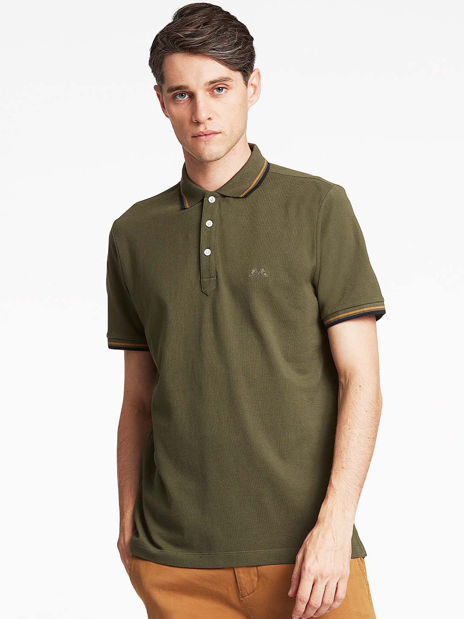 Lindbergh Olive Polo T-Shirt