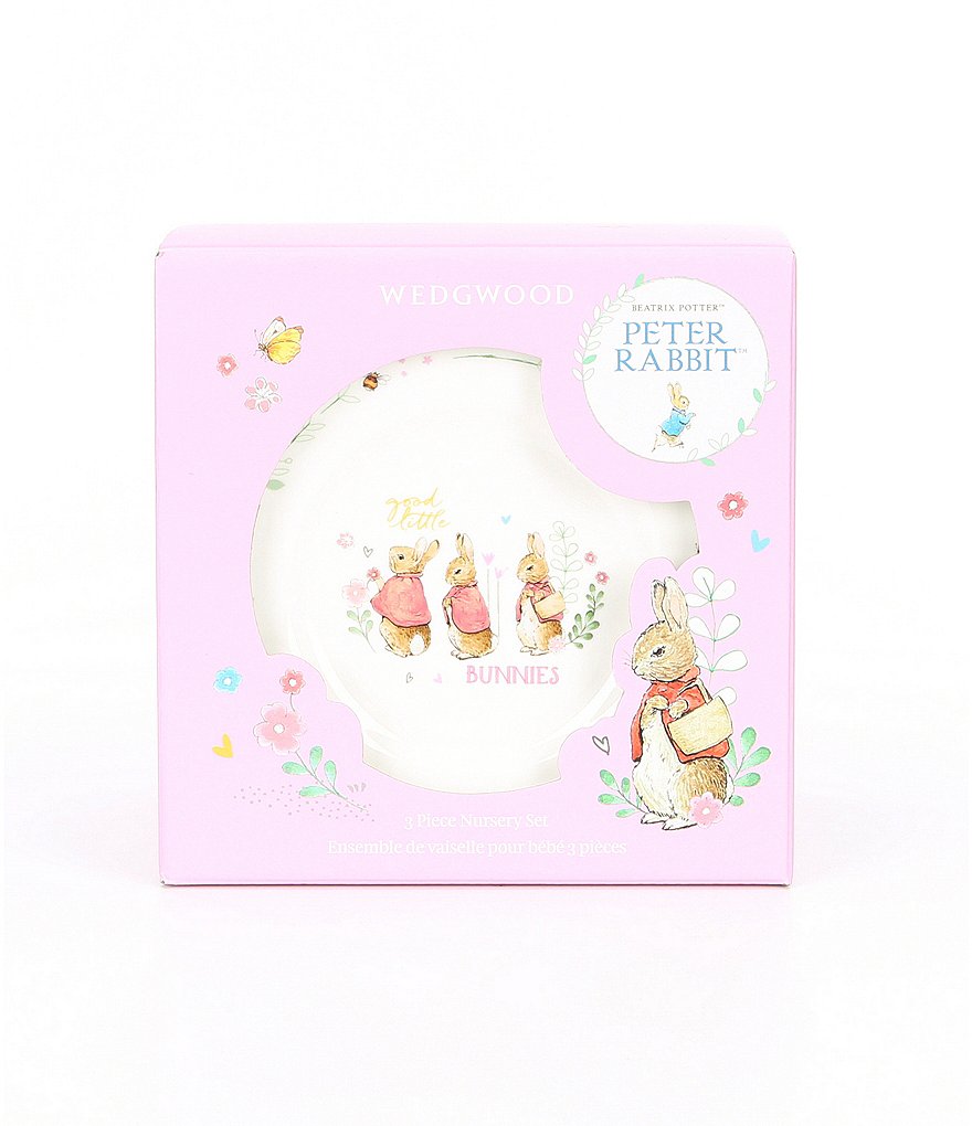 Wedgwood Baby Girls Peter Rabbit 3-Piece Dishware Gift Set