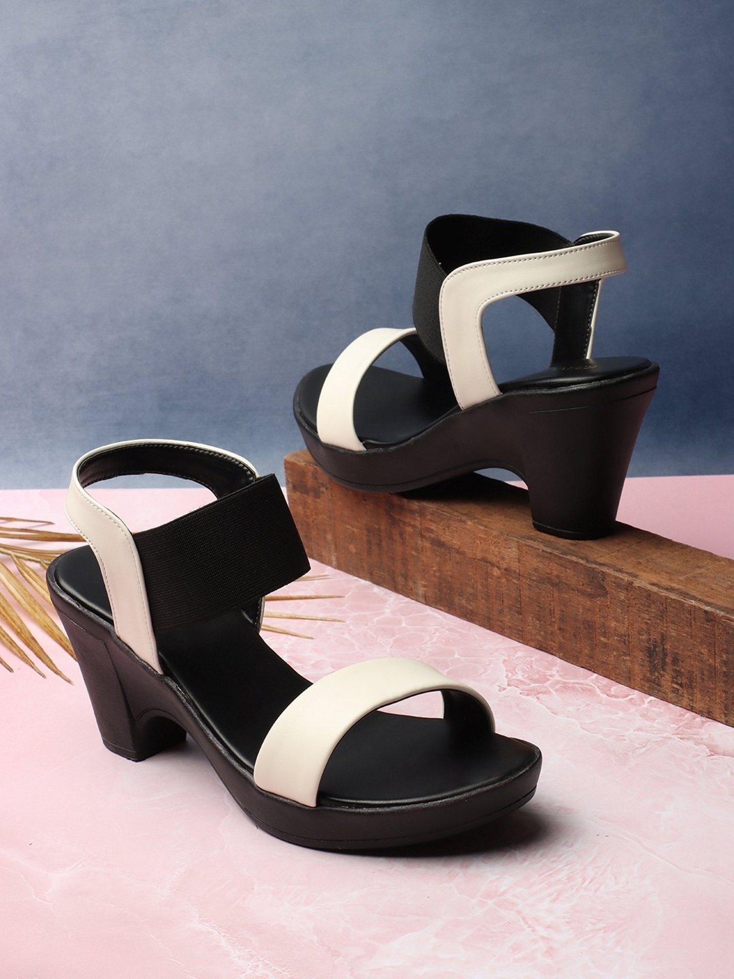 Iconics Women's White Back Strap Sandals