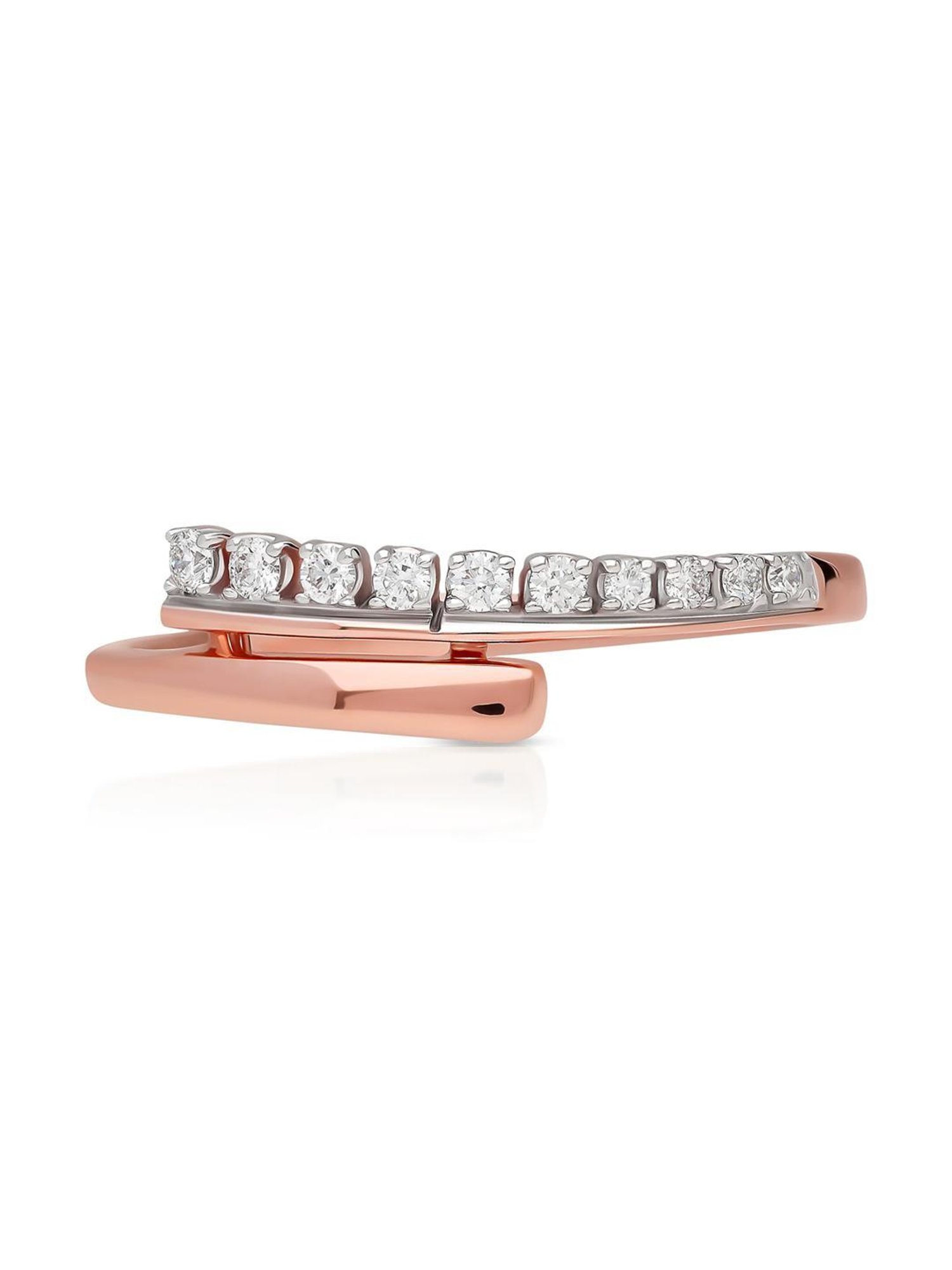 Malabar Gold and Diamonds 18k IGI Certified Diamond Rose Gold Ring for Women