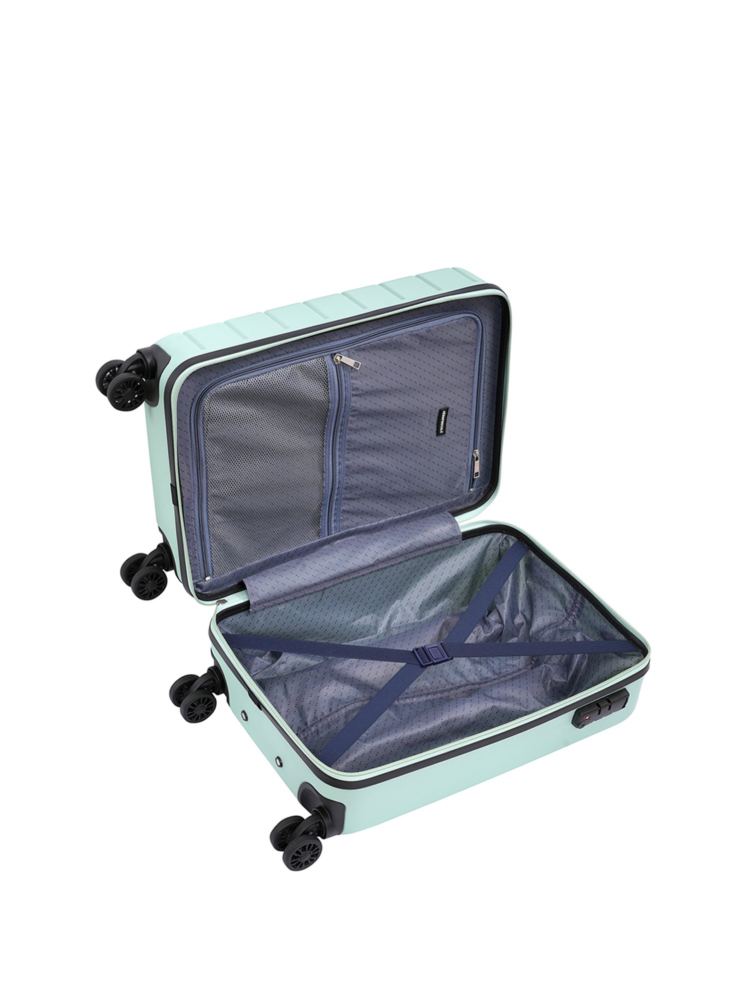 Aeropostale Stout Green Textured Hard Cabin Trolley Bag - 24 cm