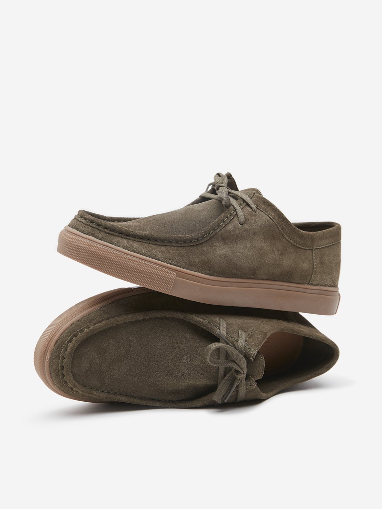 SOLEPLAY by Westside Olive Lace-Up Suede Shoes