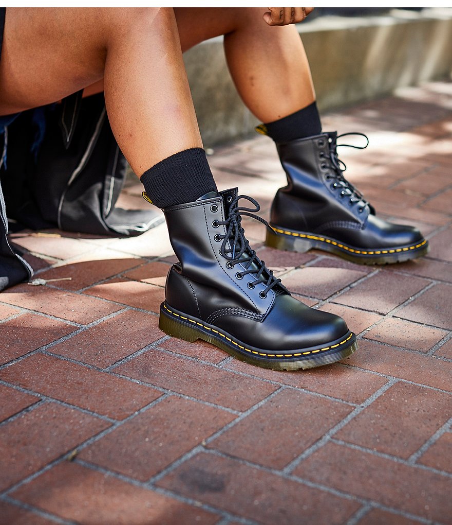 Dr. Martens Women's 1460 Smooth Leather Combat Boots