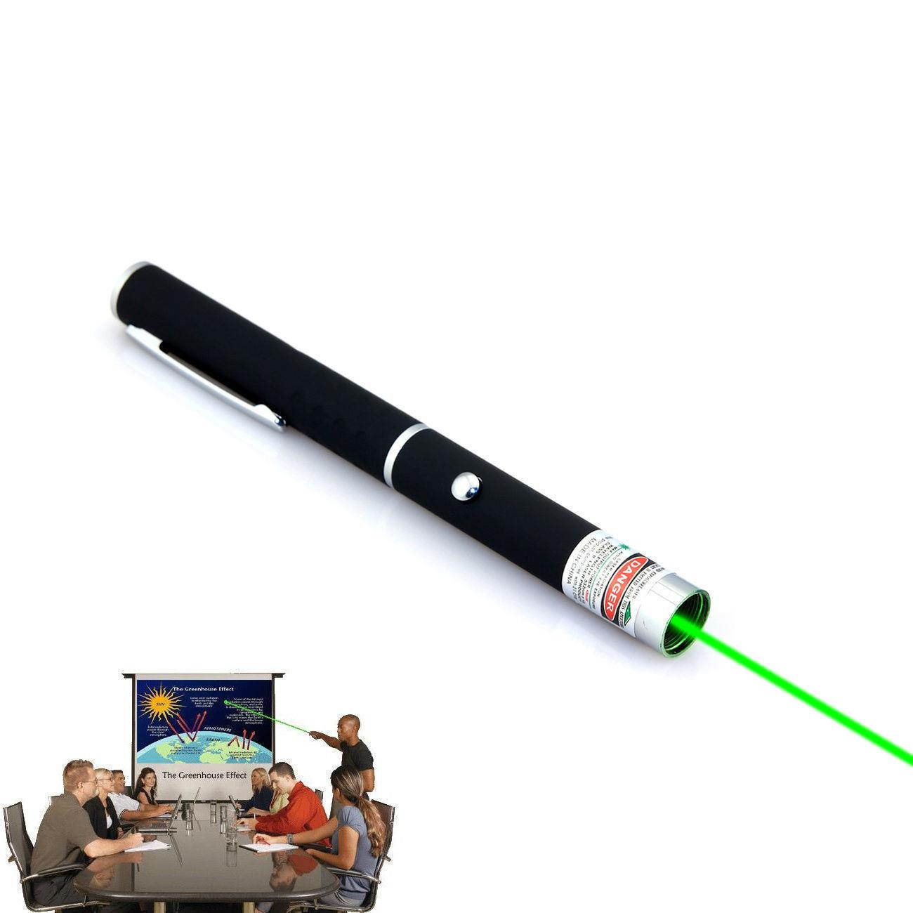 Military High Power 5mW 532nm Green Laser Pointer Pen Visible Beam Light Lazer