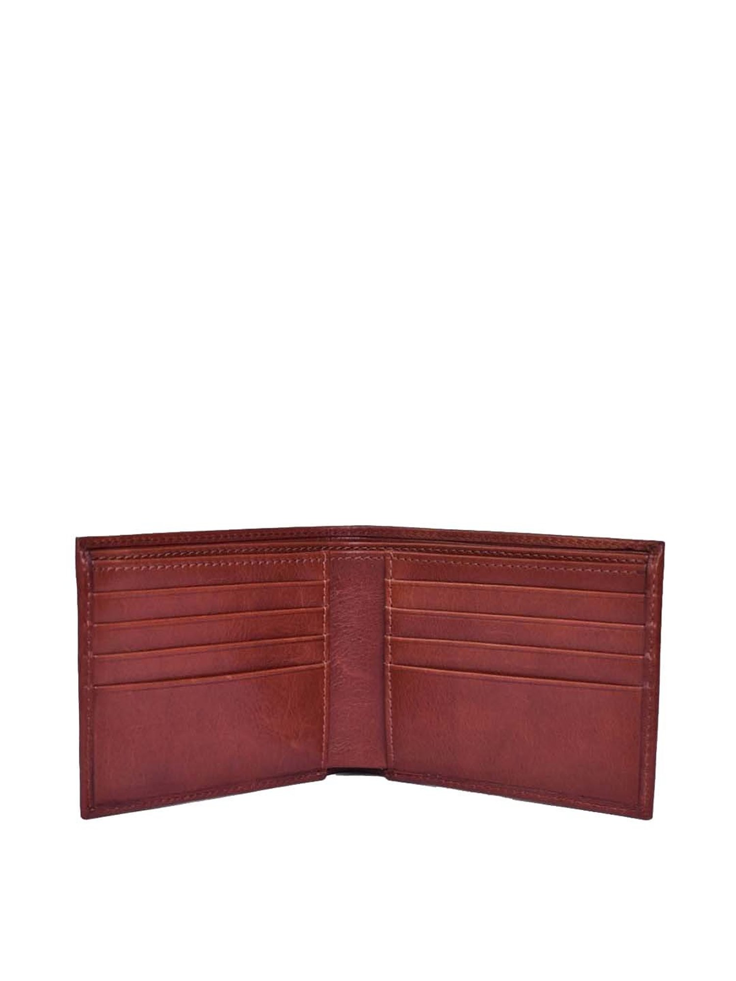 BELWABA Maroon Casual Leather Bi-Fold Wallet for Men
