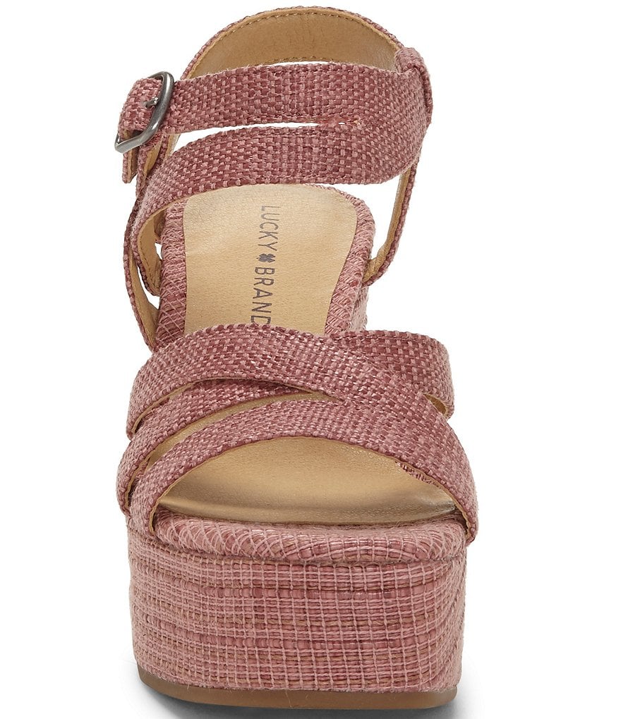 Lucky Brand Carlisha Woven Platform Wedges