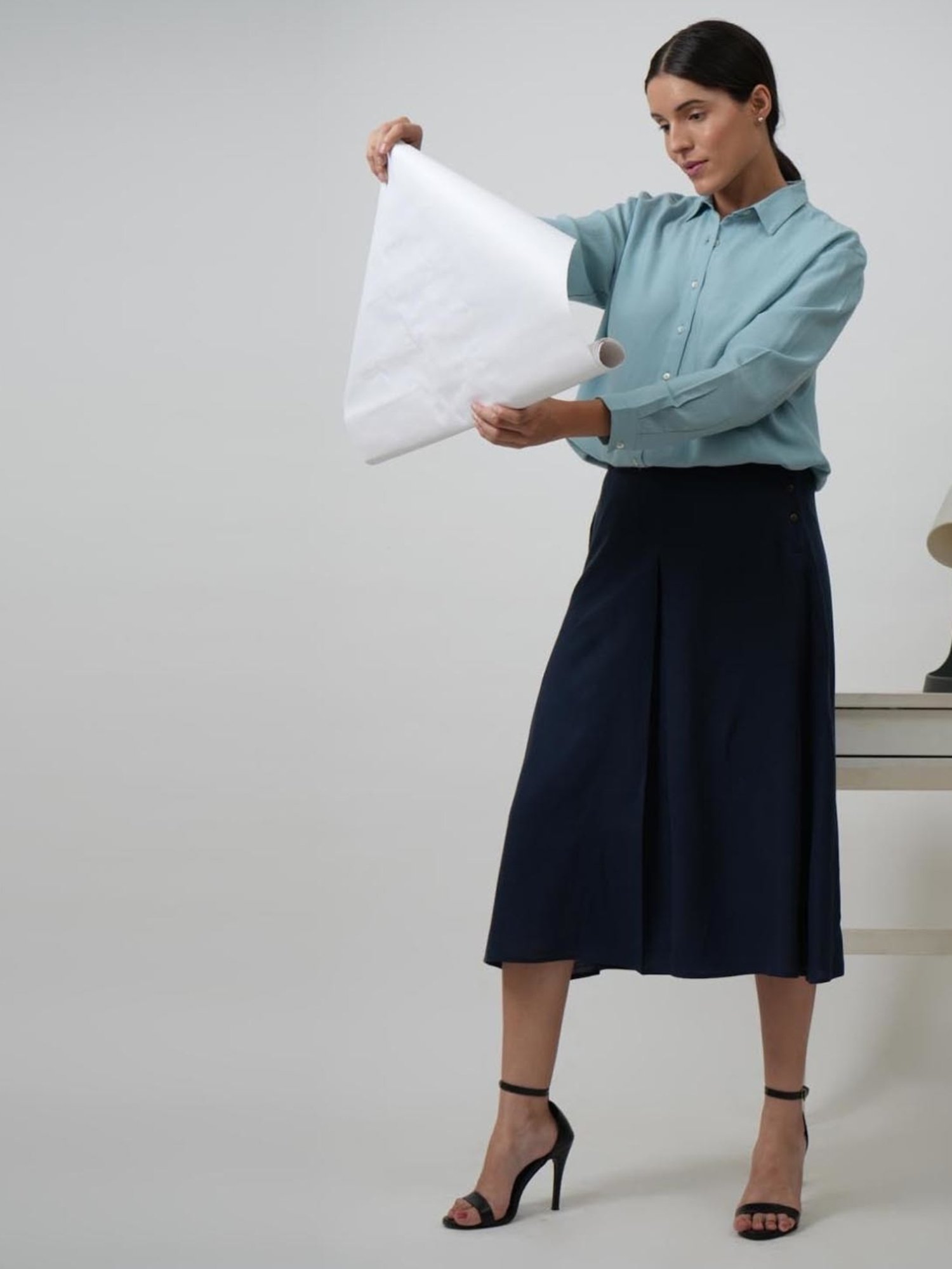 Saltpetre Elegant Blue Shirt in Tencel