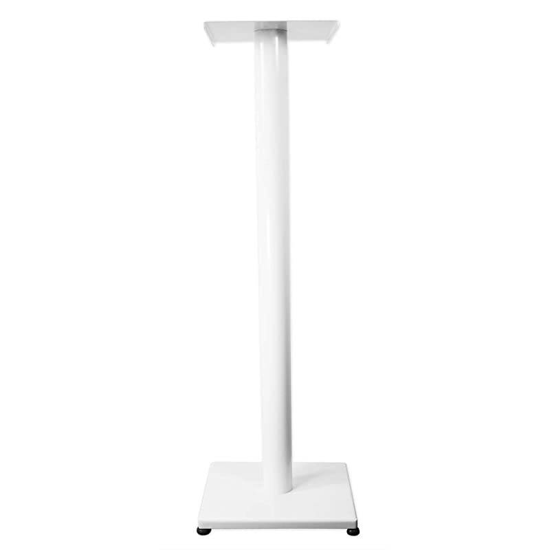 Pair RS21W 21 inch Steel Bookshelf Speaker/Studio Monitor Stands-White V2