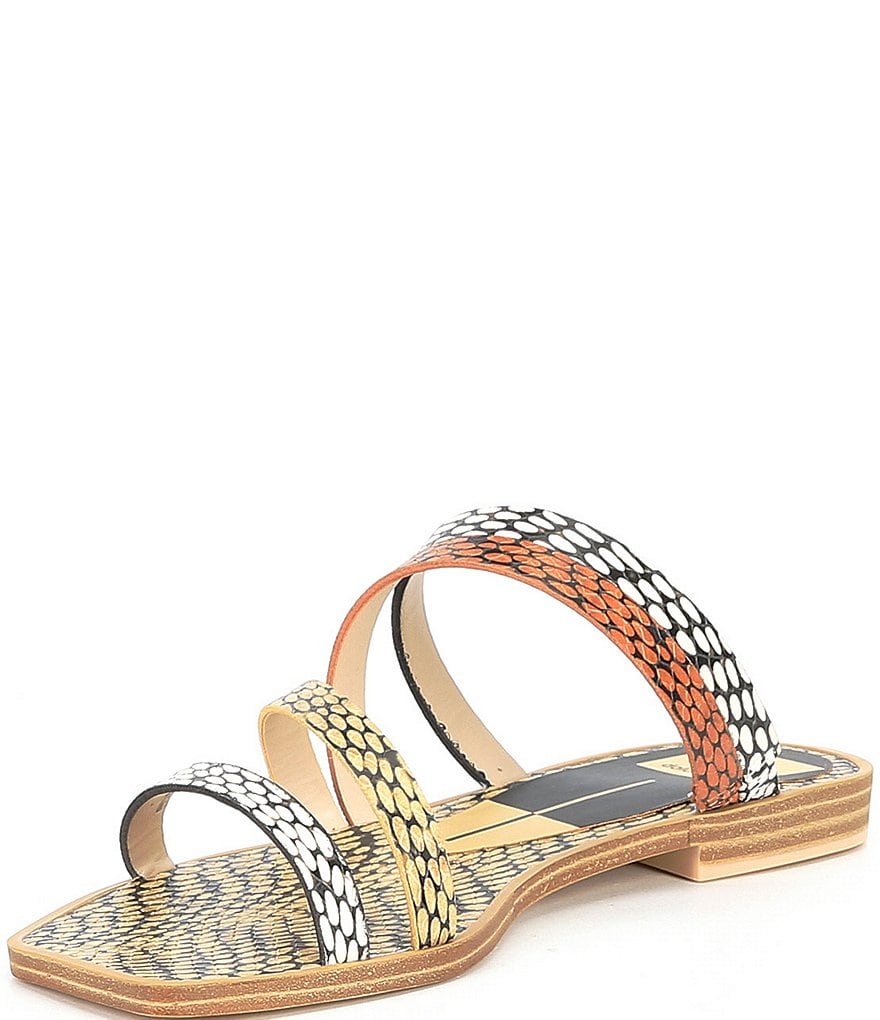 Dolce Vita Izabel Multi Snake Print Square Toe Sandals