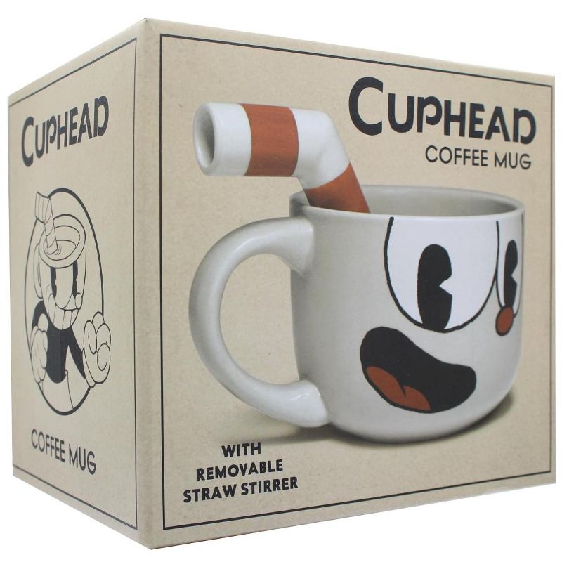 Just Funky Cuphead 20oz Ceramic Molded Mug, Cuphead