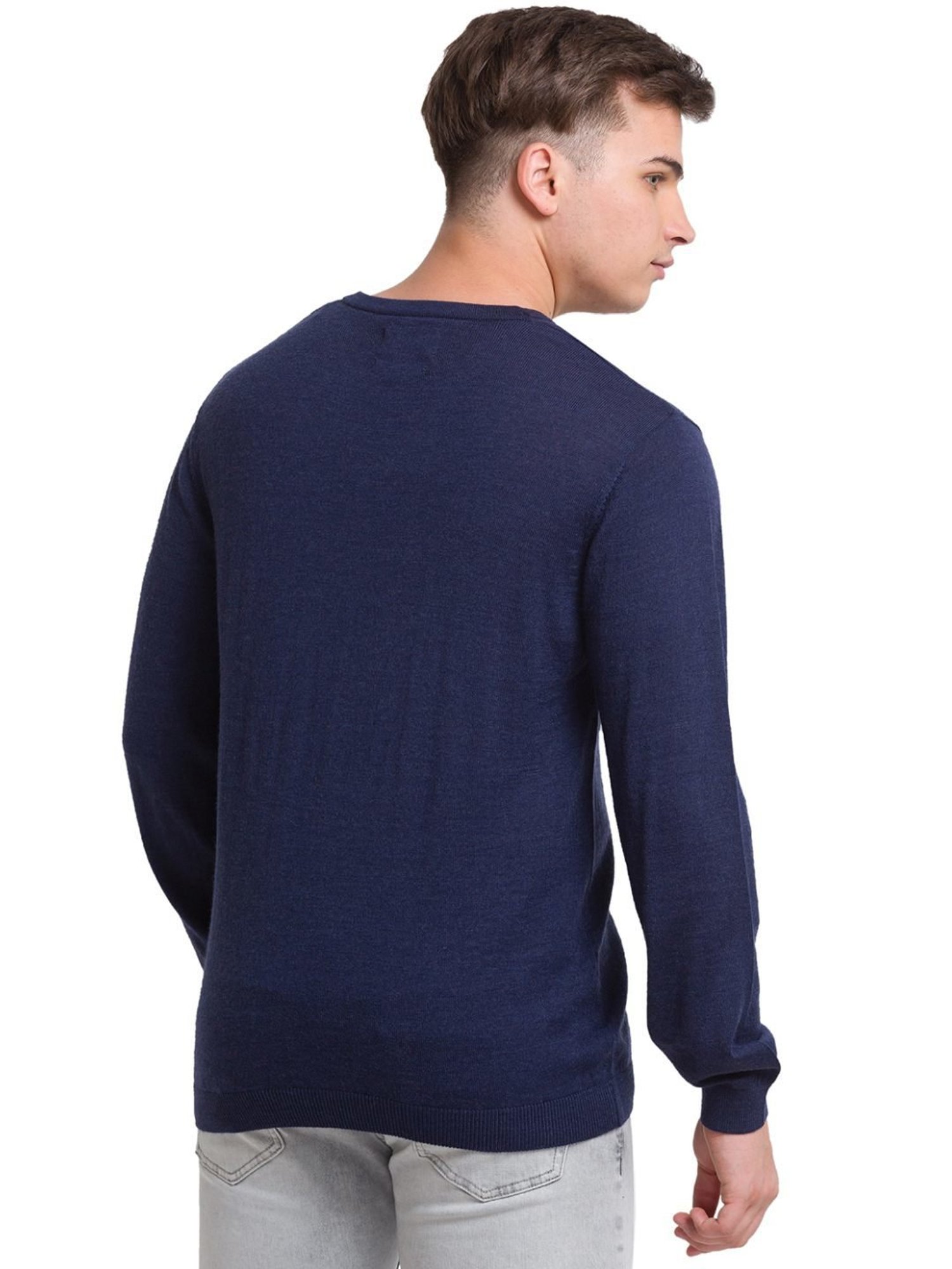 ColorPlus Blue Tailored Fit Sweater