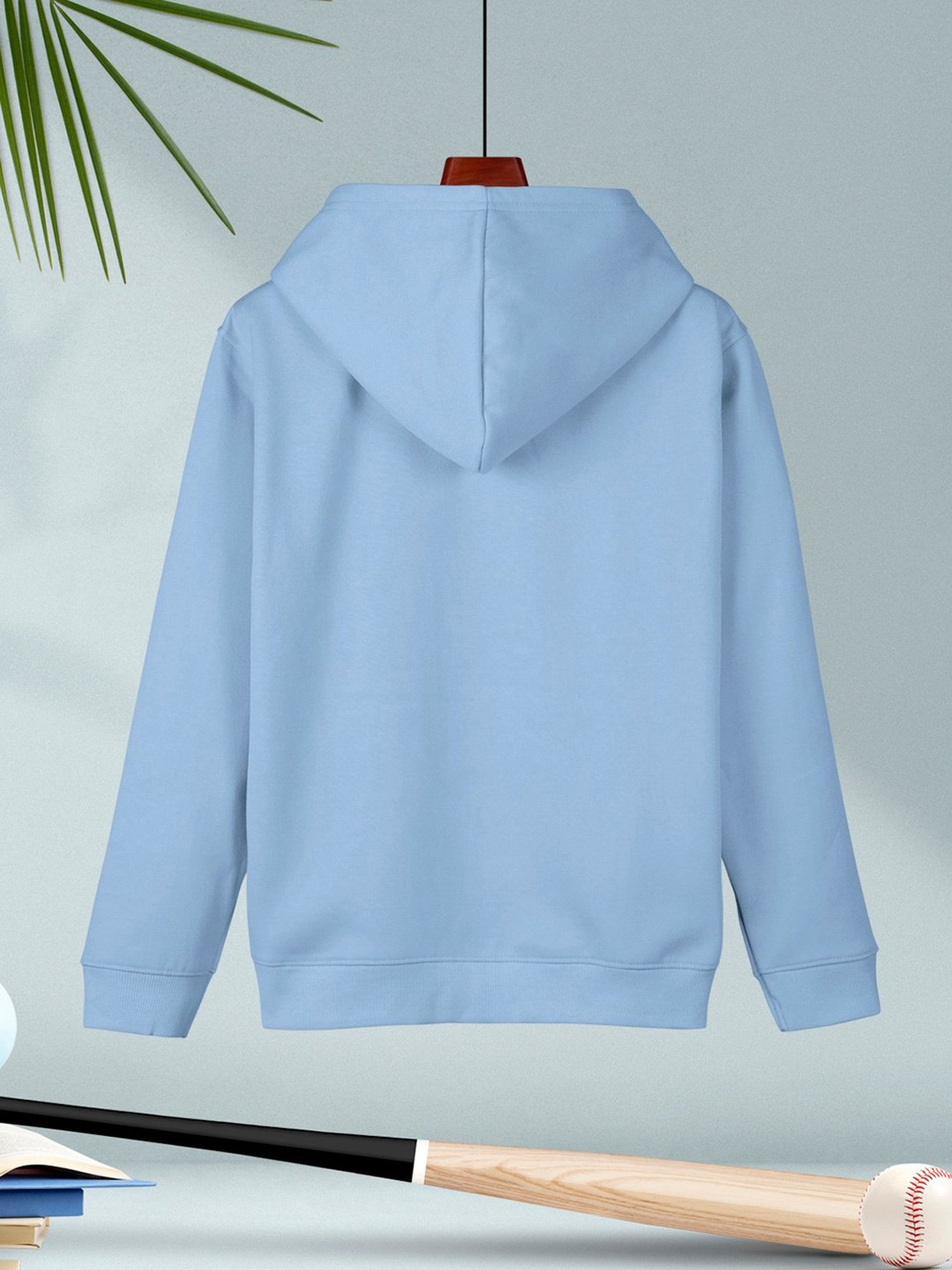 HELLCAT Kids Blue Printed Full Sleeves T-Shirt