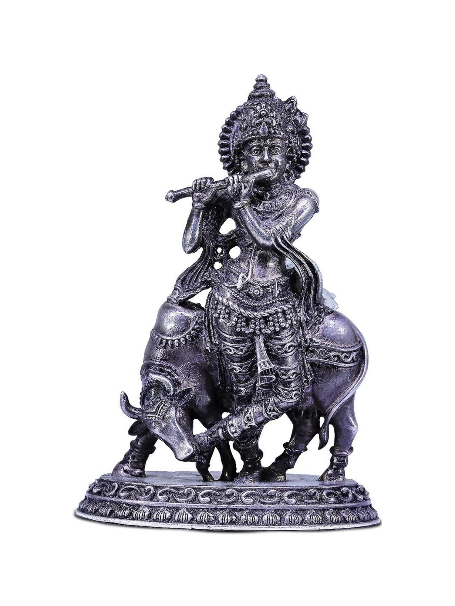 Sri Jagdamba Pearls 0.8 Silver Vishnu Idol