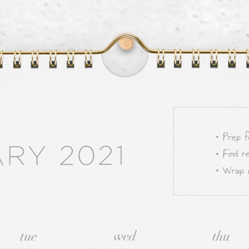 2021 Wall Calendar Work Style Medium - Cambridge