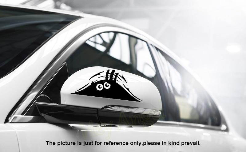 Peeking Monster Scary Eyes Waterproof Self-Adhesive Vinyl Car Decal Sticker for Laptop Ipad Window Wall Truck Motorcycle