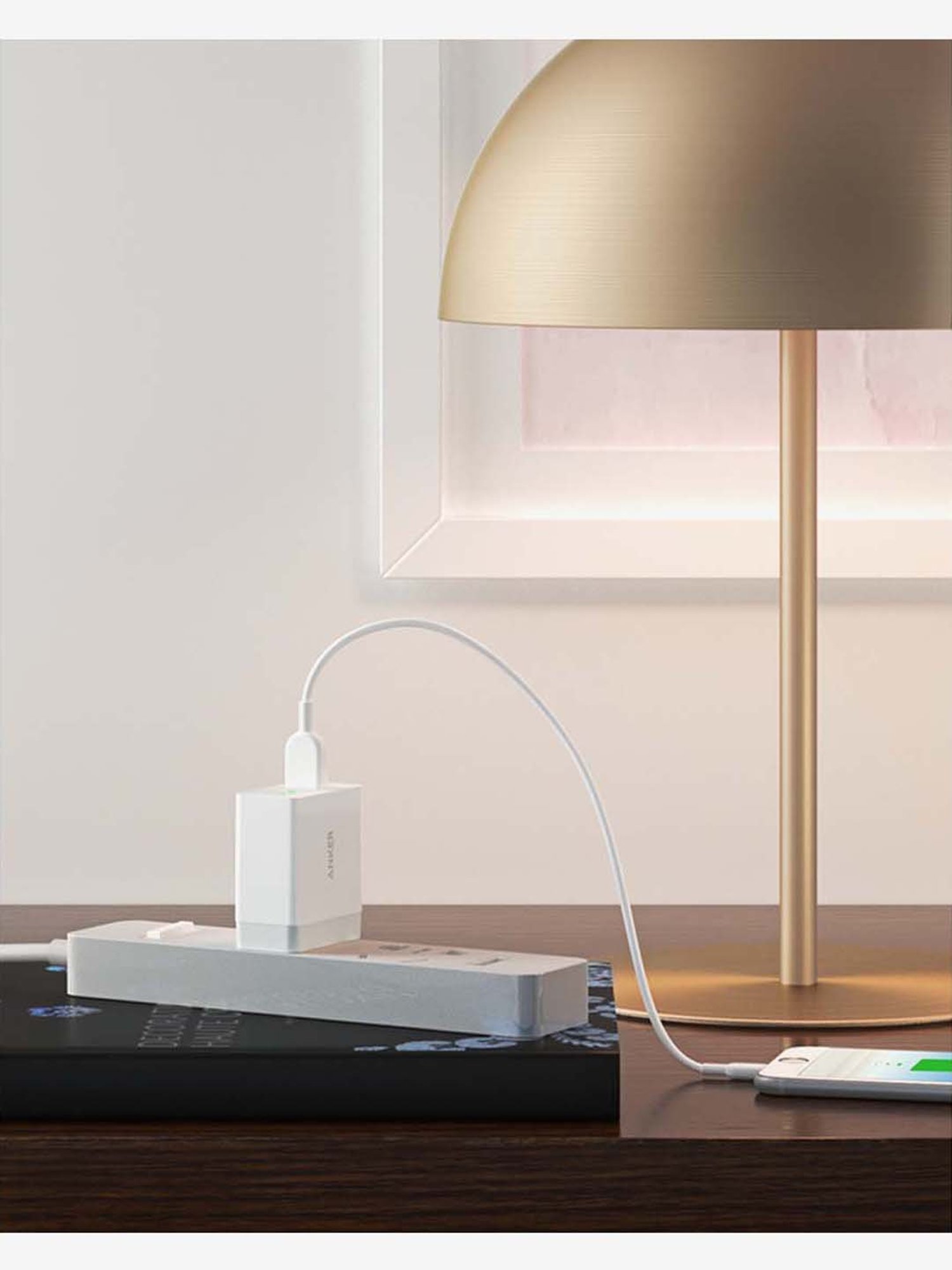 Anker Powerport Plus A2013Y11 Qualcomm 3.0 Quick Charge USB Wall Adapter (White)