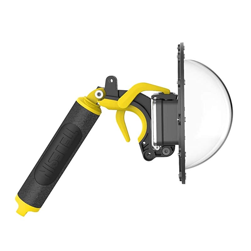 Telesin Dome Port Lens Compatible with GoPro Hero 7 Black, Hero 6, Hero 5 Black, Hero(2018) Waterproof Housing Case Hand Floating Grip Trigger Transparent Cover Underwater Diving Photography