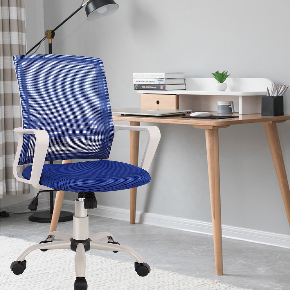 SMUGDESK Home Office Chair, Mid Back Mesh Office Computer Swivel Desk Task Chair, Ergonomic Executive Chair with Armrests