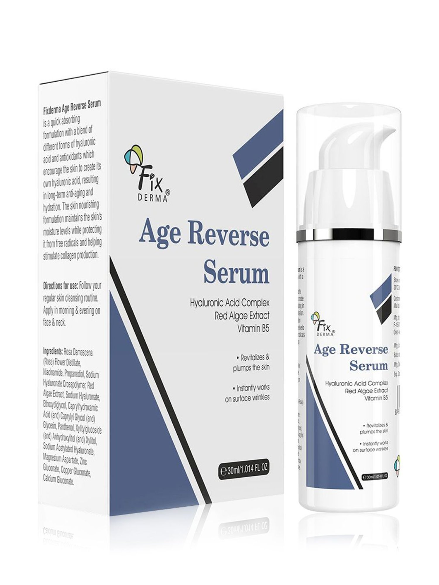 Fixderma Age Reverse Serum, Anti-Ageing Serum, Controls Fine Lines And Wrinkles - 30 ml