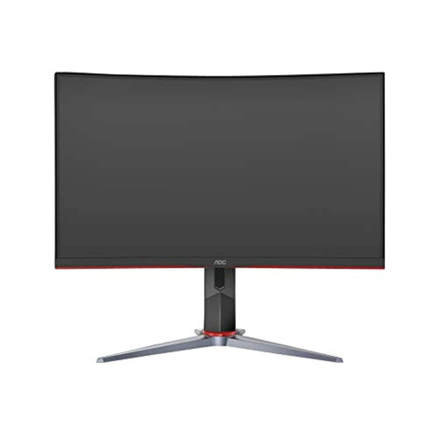 AOC - G2 Series C27G2 27" LED Curved FHD FreeSync Premium Monitor (DisplayPort, HDMI, VGA) - Black/Red