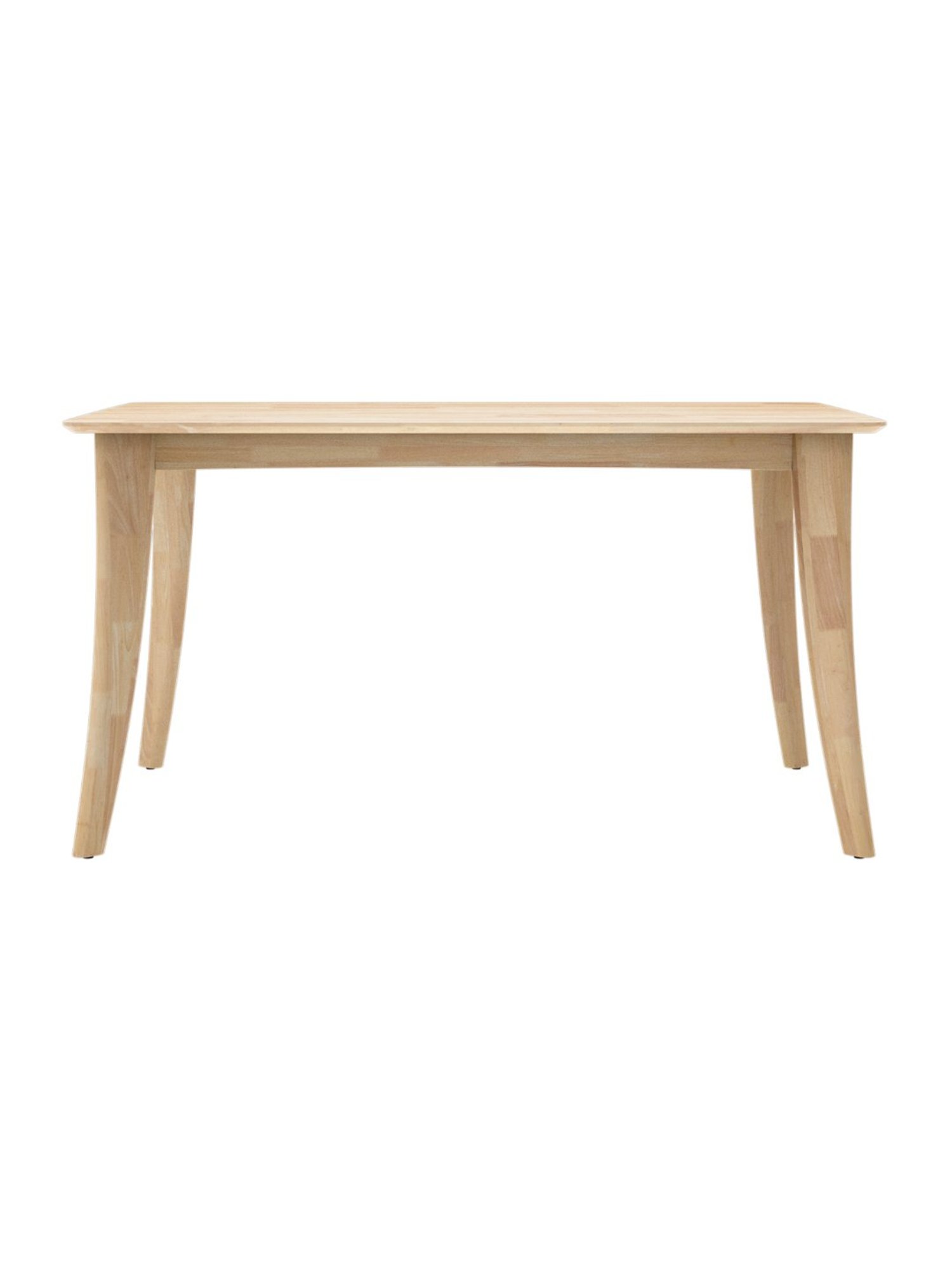 Godrej Interio Sandcastle Beige Rubber Wood 6 Seater Rectangular Dining Table