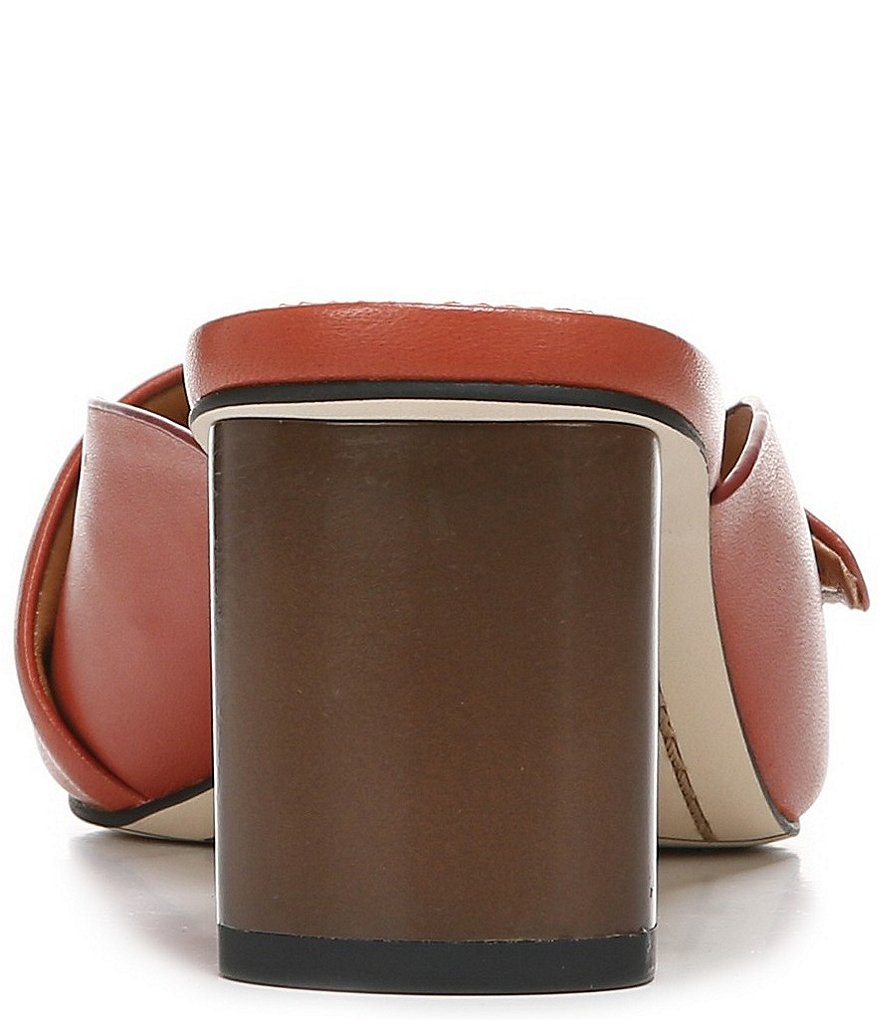 Sarto by Franco Sarto Violet Leather Square Toe Mules