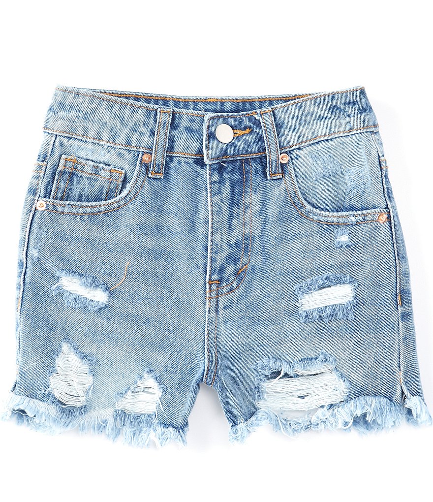 Angie Big Girls 7-14 Smocked Tie-Dye Shorts